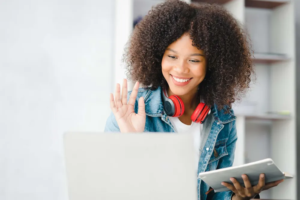 Learner joining a Carothom Training session online